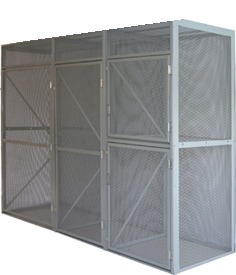 Employee dispatcher wire locker with individually locked compartments